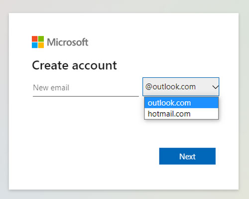 چگونه ایمیل Outlook بسازیم | اسکرین شات دوم