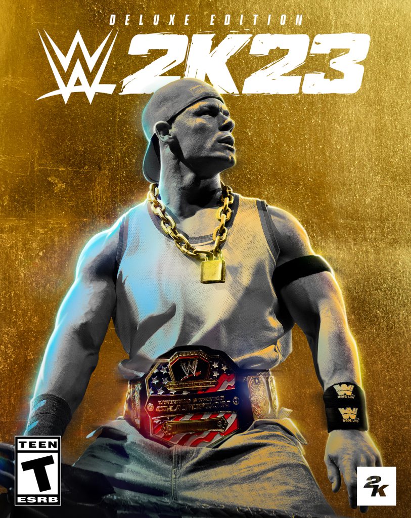 جان سینا روی جلد نسخه Deluxe بازی WWE 2K23