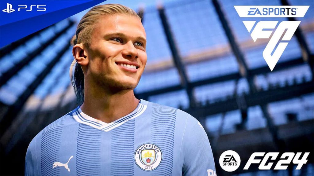 پوستر بازی EA Sports FC 24 با حضور ارلینگ هالند