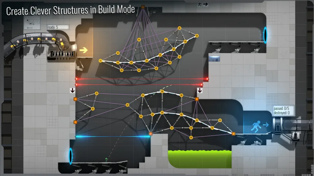 بازی Bridge Constructor Portal برای اندروید - اسکرین شات 04