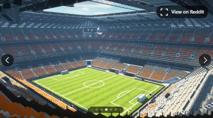 استادیوم مجازی در ماینکرفت - عکس سوم