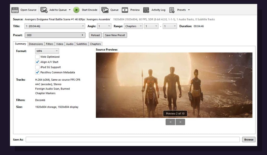 نحوه کاهش حجم ویدیو با HandBrake