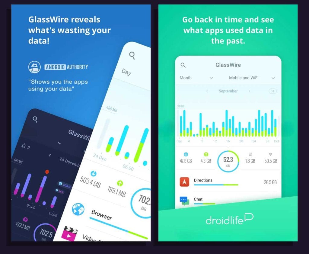 اپلیکیشن GlassWire