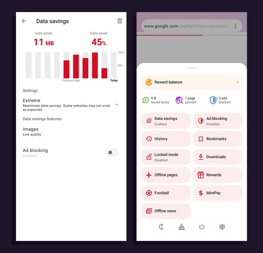 اپلیکیشن Opera Mini