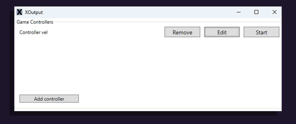 تنظیمات نرم افزار XOutput - عکس اول
